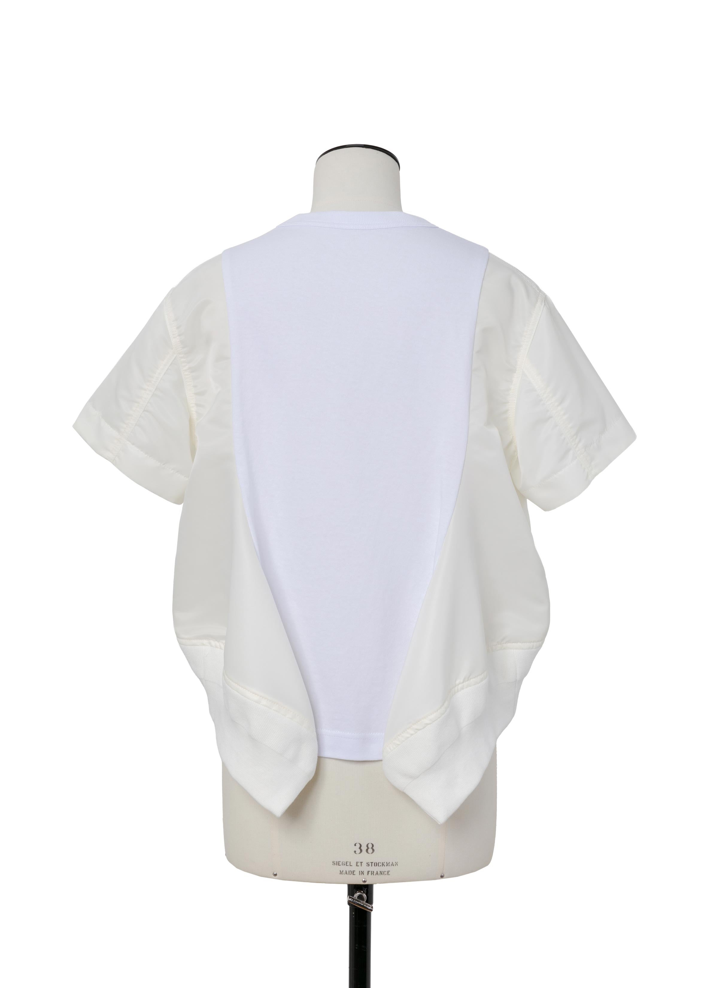 Nylon Twill x Cotton Jersey T-Shirt - 3