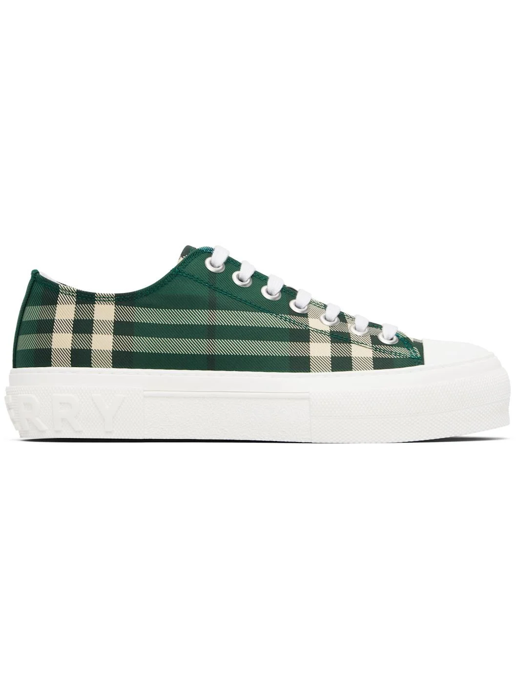 Green Check Sneakers - 1