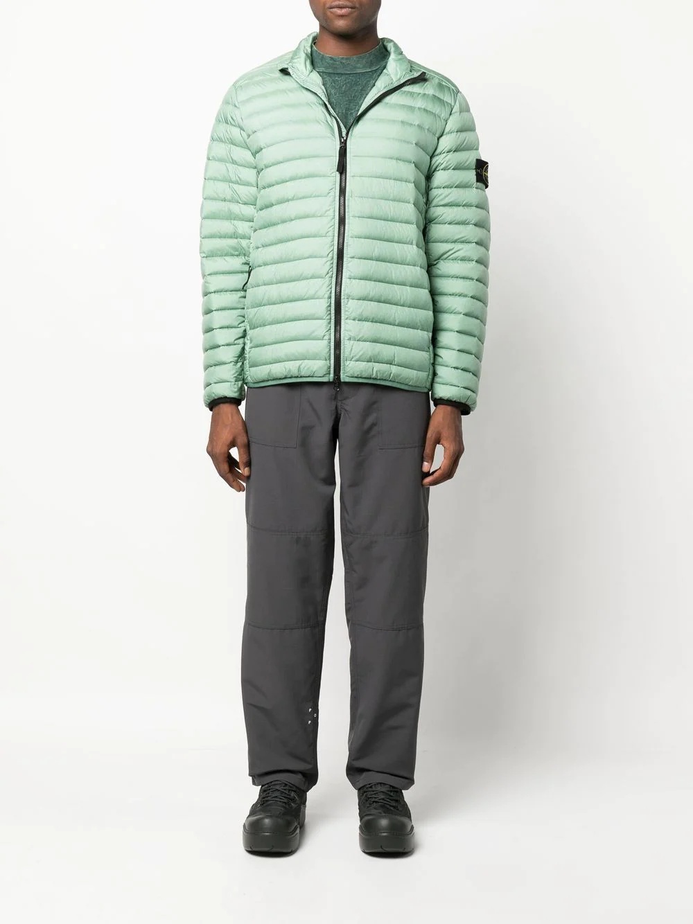 Compass-patch puffer jacket - 2