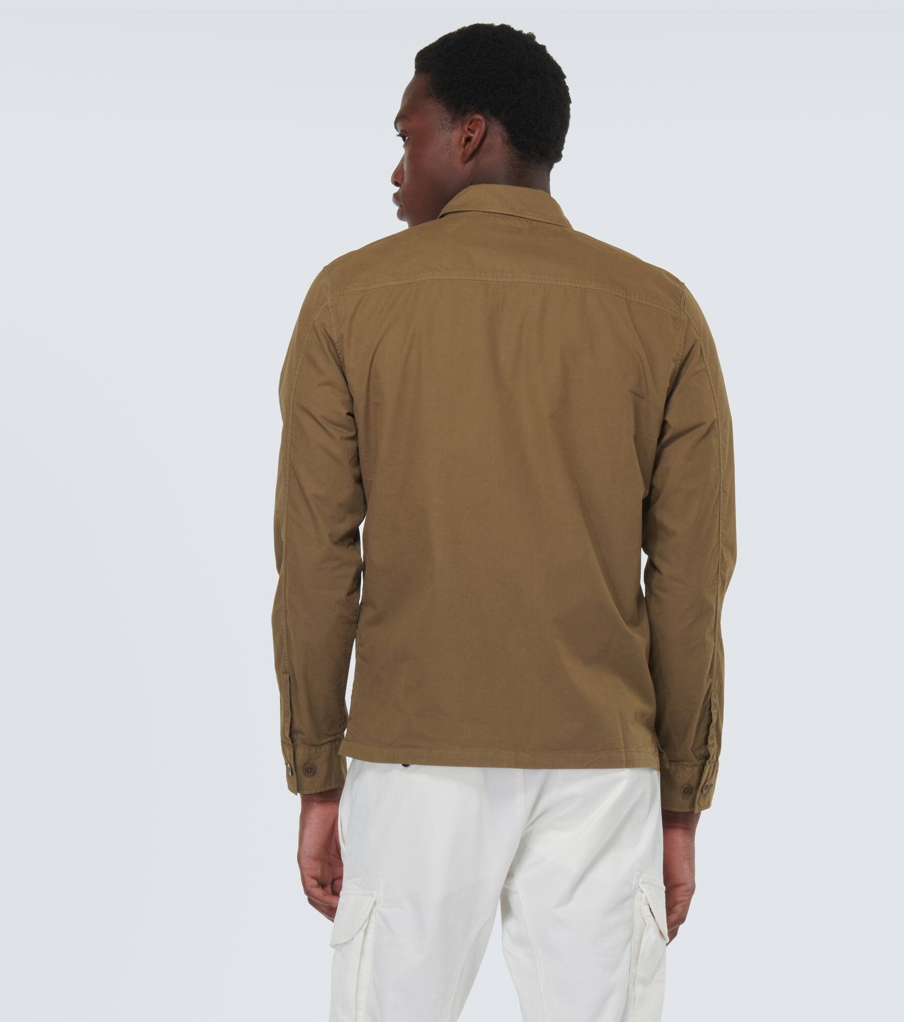 Cotton gabardine overshirt - 4