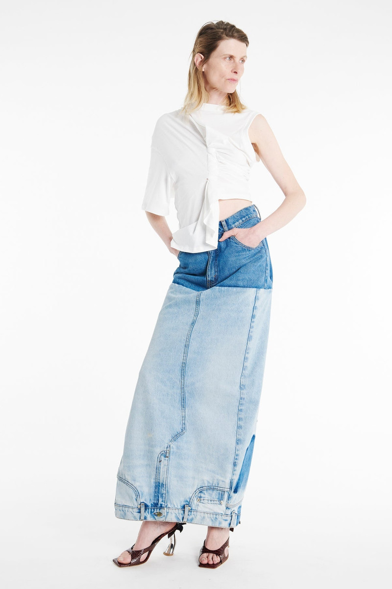 KNOTTED JERSEY TOP WHITE 1