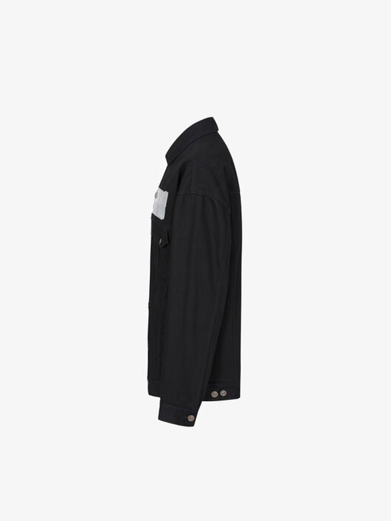 GIVENCHY OVERSIZED JACKET 에 DENIM 와 LATEX 밴드 3