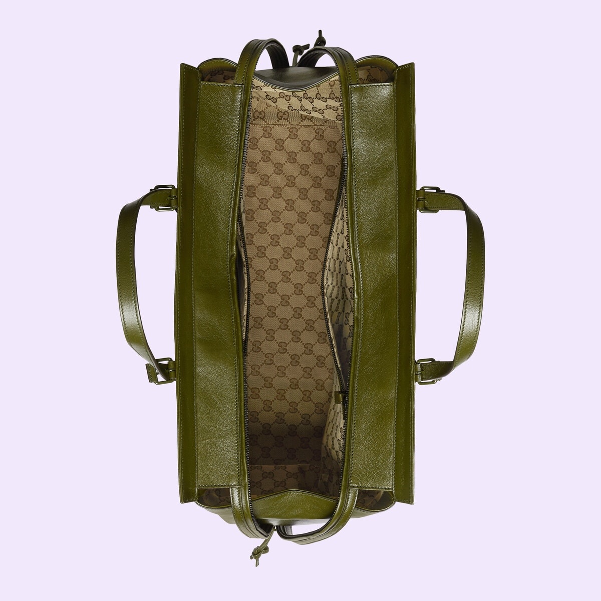 Large tote bag with tonal Double G - 8