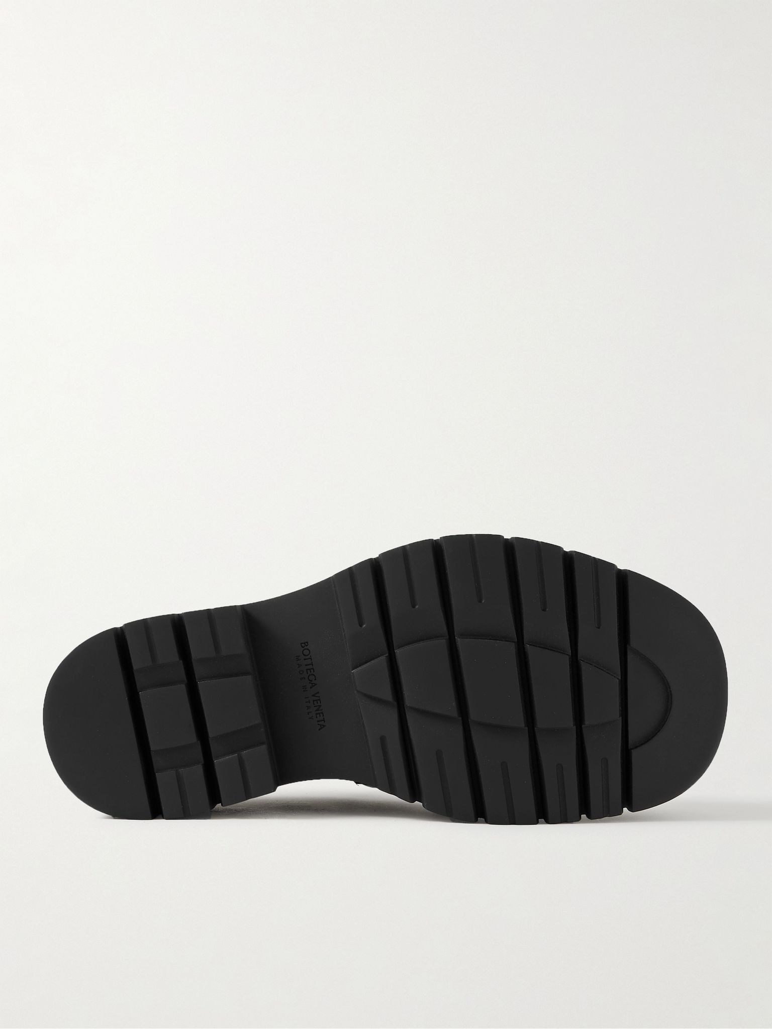 Haddock Intrecciato Leather Loafers Black - 3
