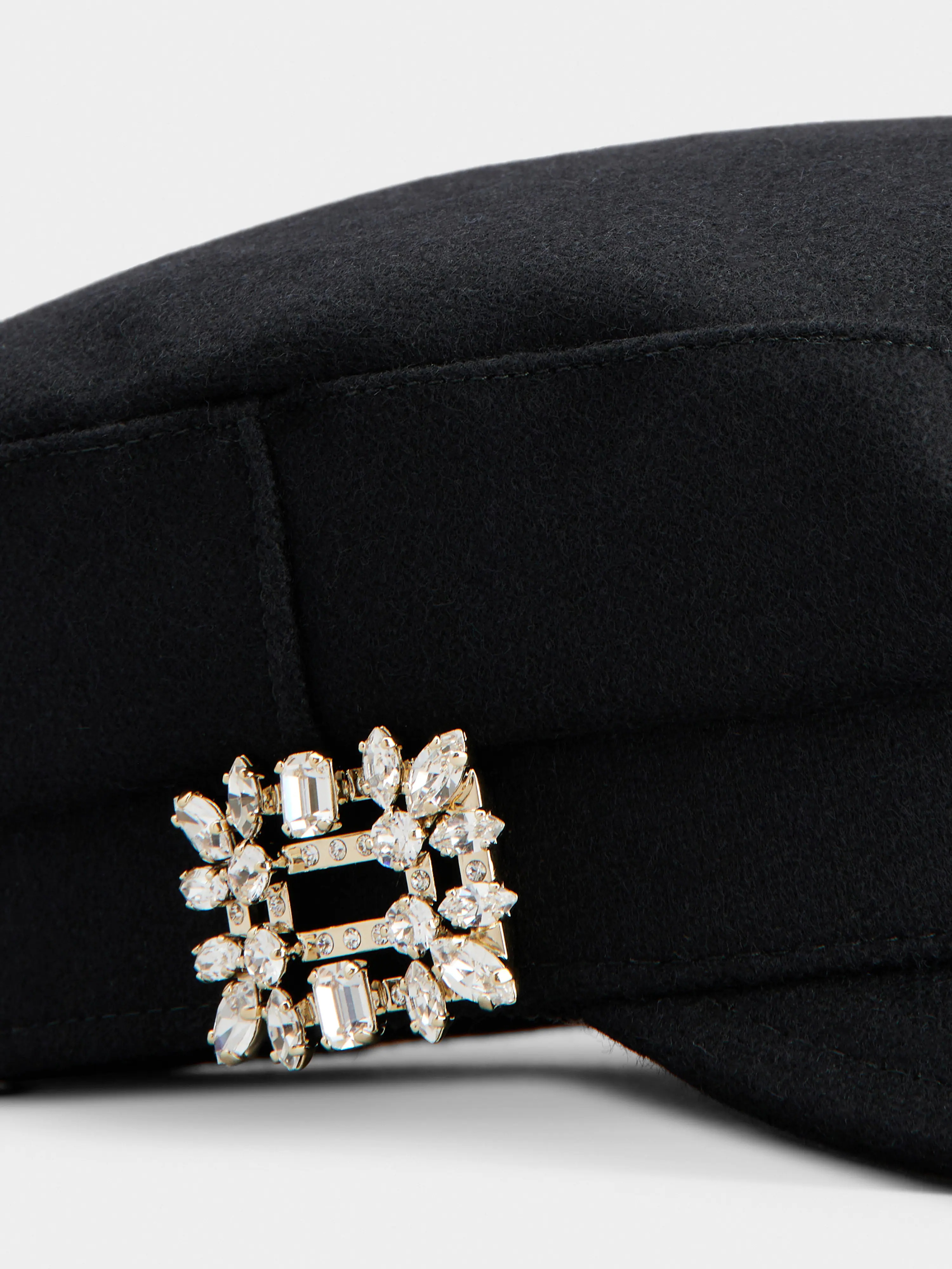 Broche Vivier Buckle Sailor Cap in Felt - 4