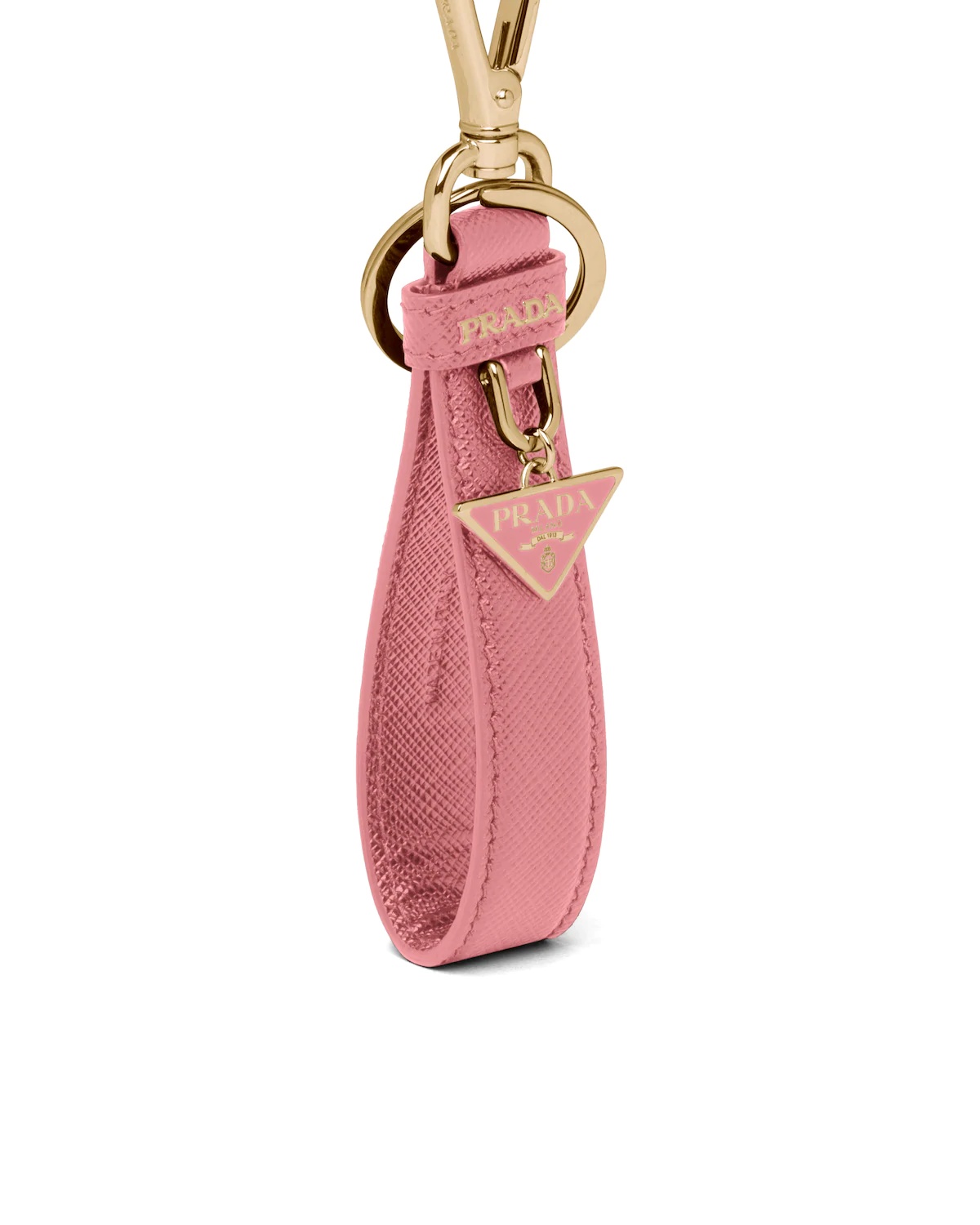 Saffiano leather keychain - 4