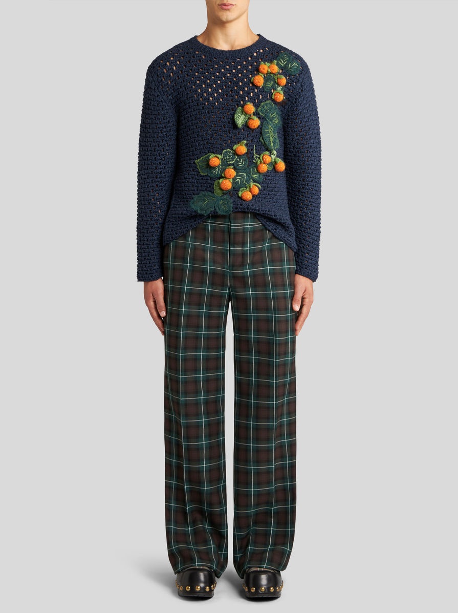 CHECK PATTERN TROUSERS - 4