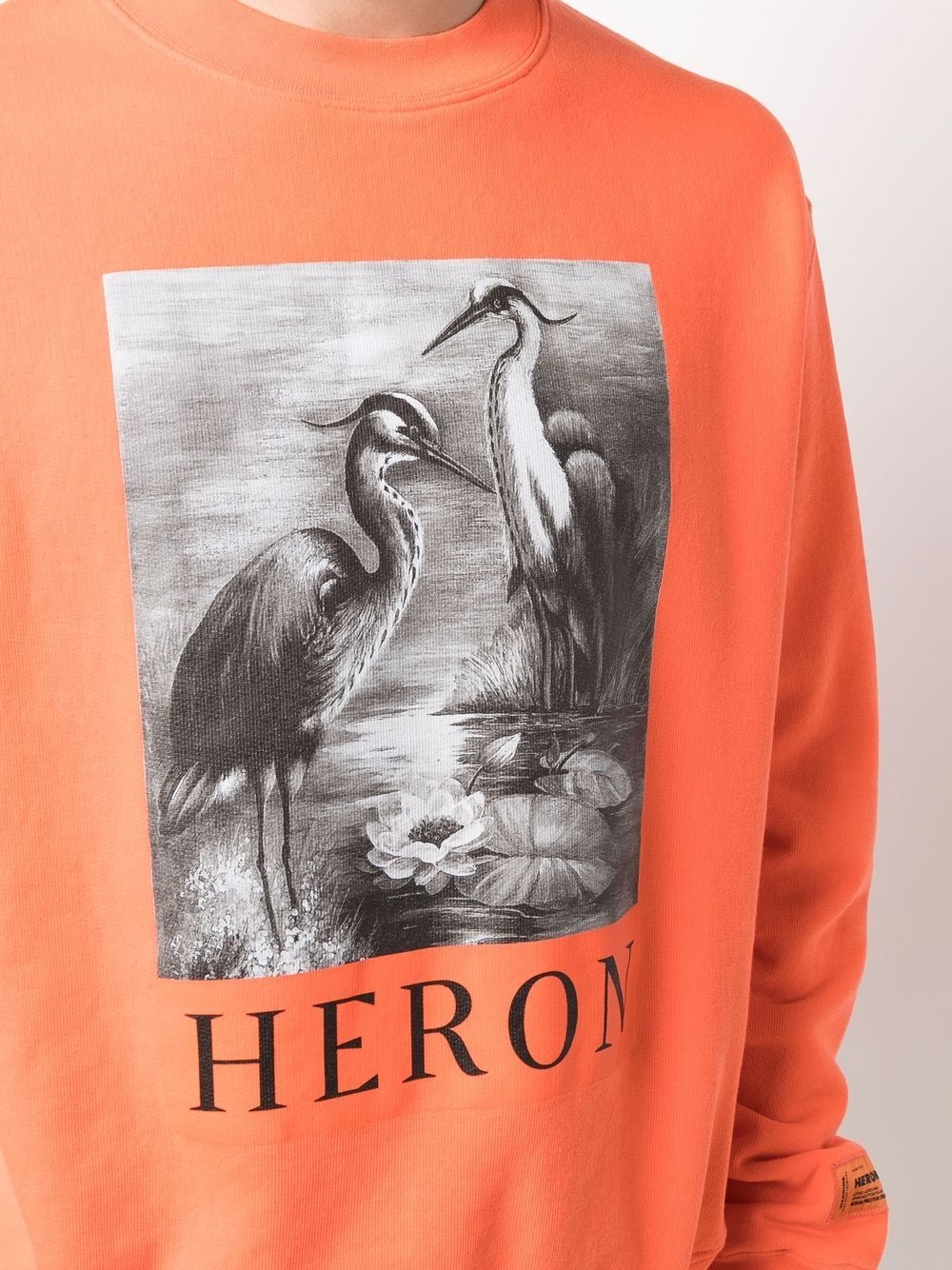 heron-print sweatshirt - 5