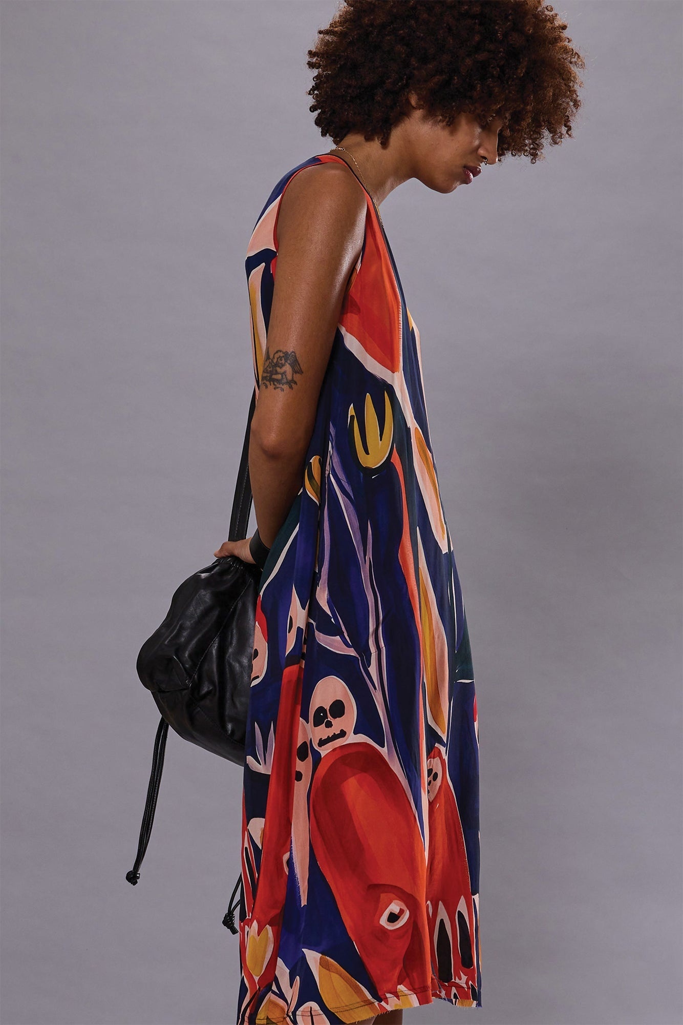 SLEEVELESS MIDI - MULTICOLOR PRINT - R13 - 2