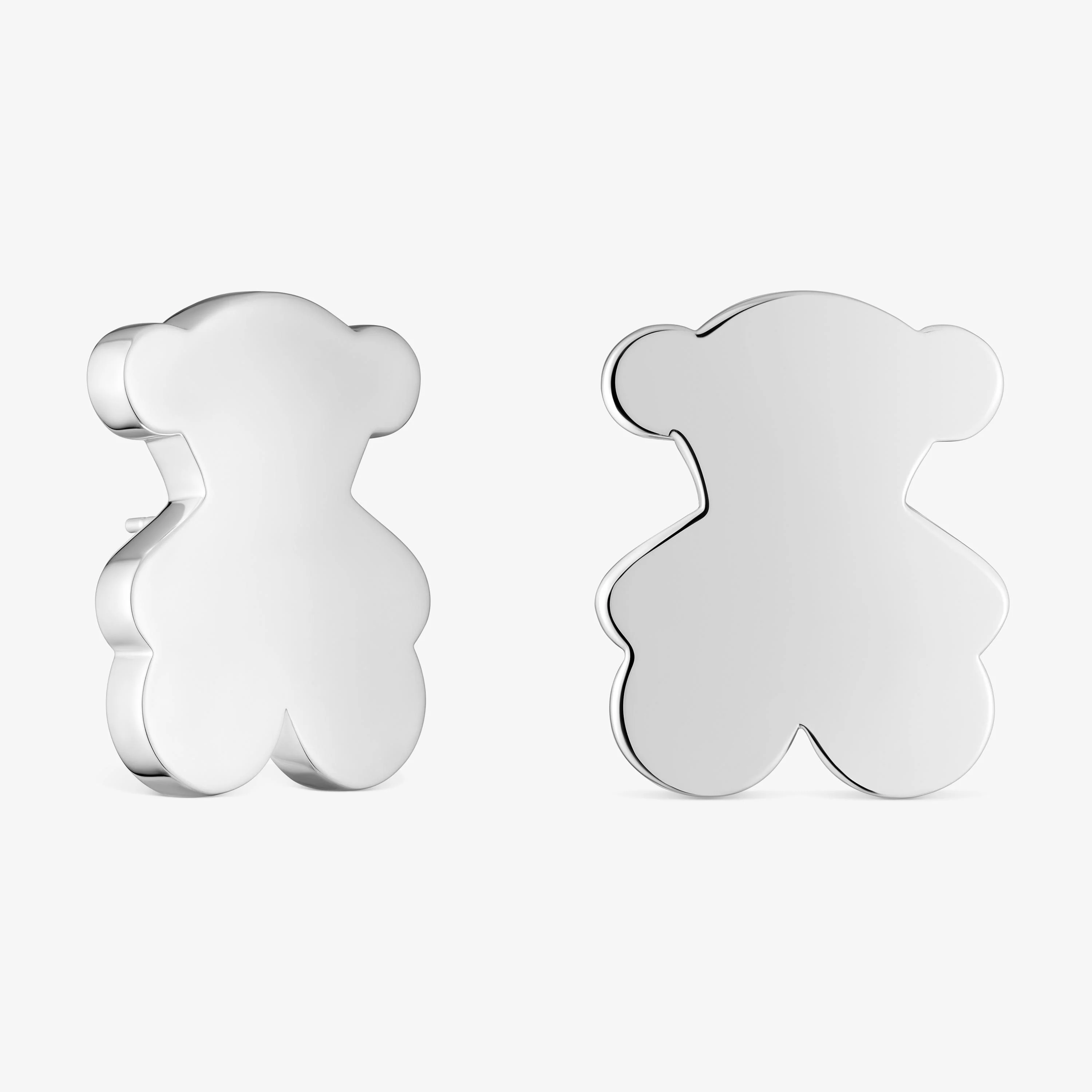 Silver 29mm Bear earrings Sweet Dolls - 1