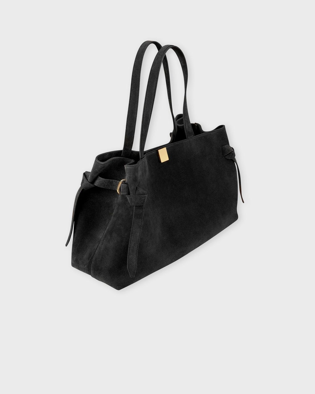 Bag Gyoza Tote Suede Black ONESIZE - 3