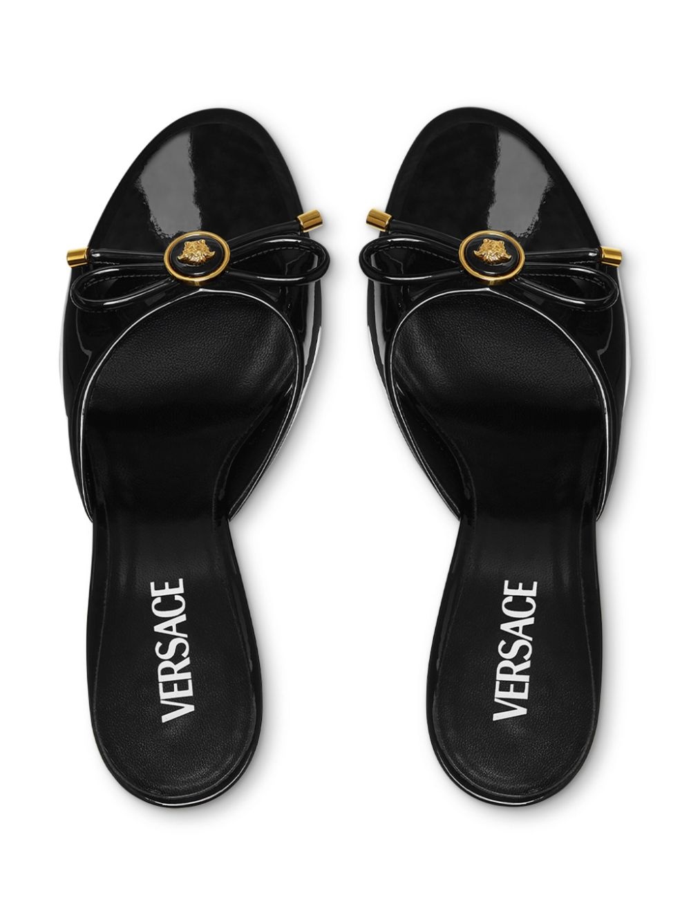 Medusa bow-detail mules - 4