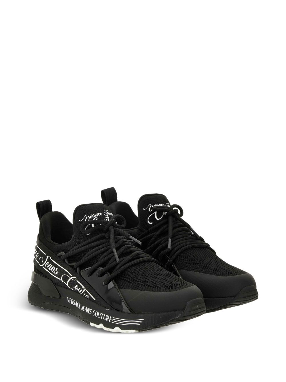 logo-detail lace-up sneakers - 2