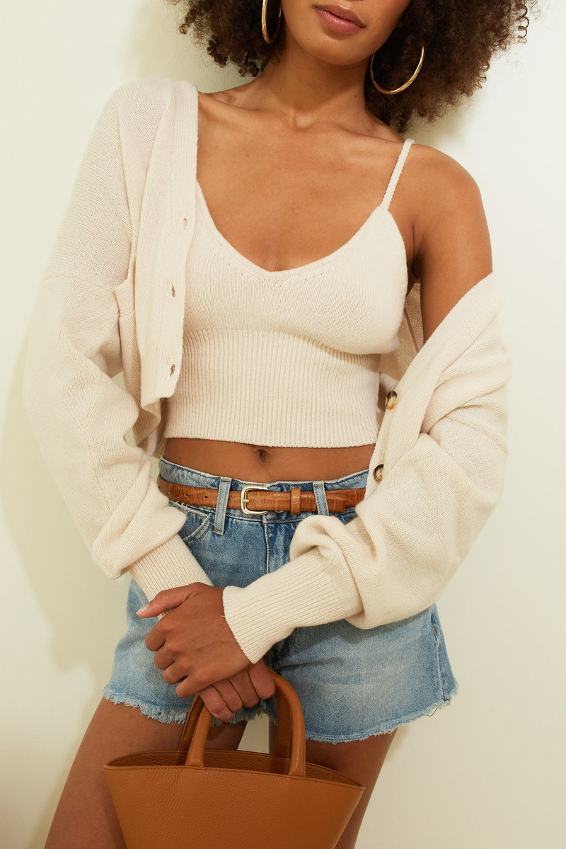 VINTAGE WHITE CASHMERE BRALETTE 1