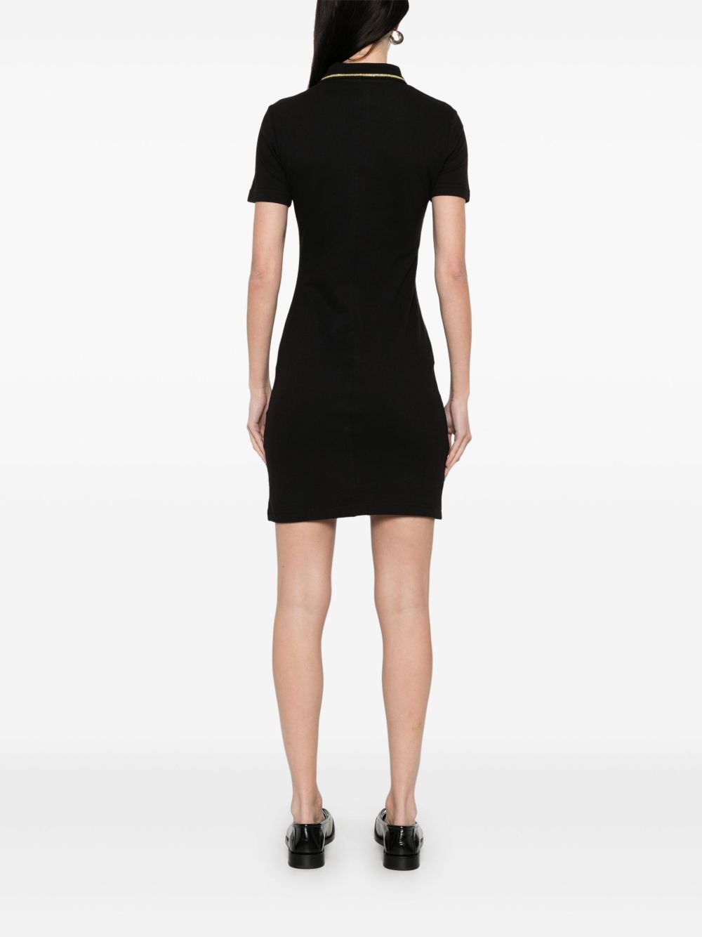 logo-embroidered mini dress - 4