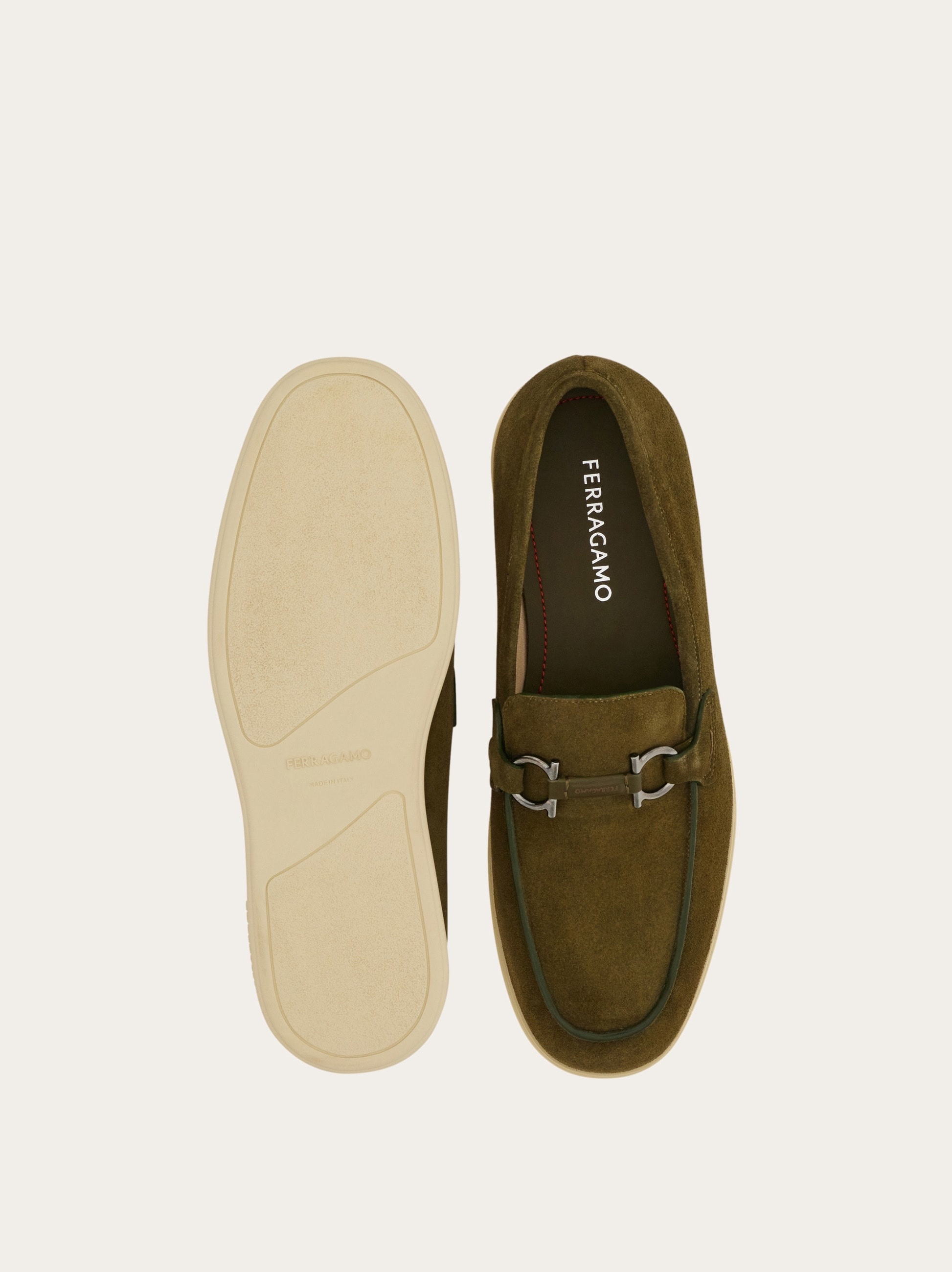 Casual loafer with Gancini ornament - 5