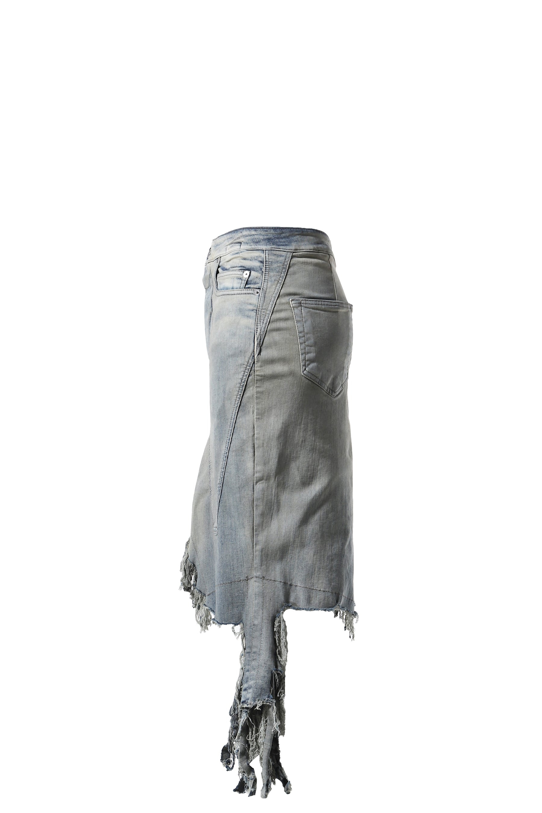 SLIVERED SKIRT / SKY - 3