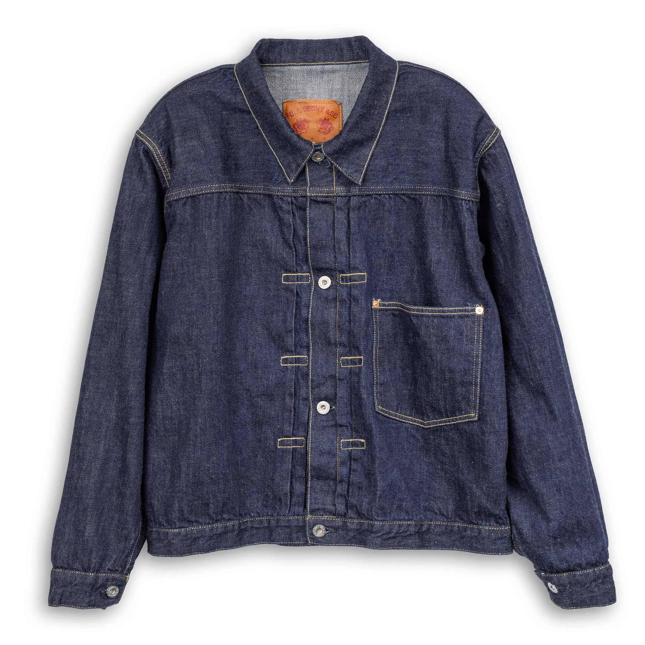 Full Count S2107SSW WWII Model 11.5oz Denim Jacket Indigo - 1