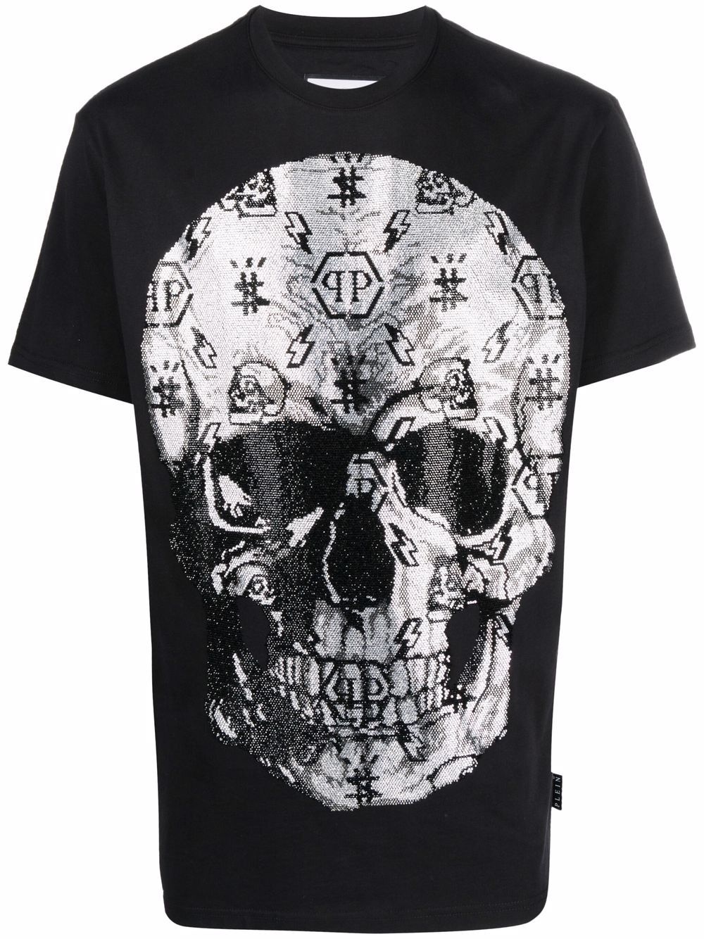 skull-print short-sleeved T-shirt - 1