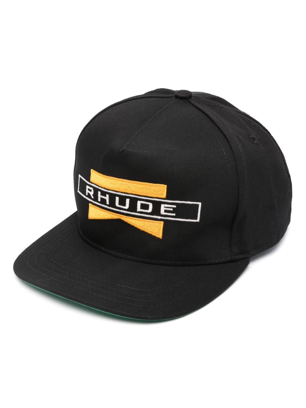 logo-embroidered snapback cap - 1