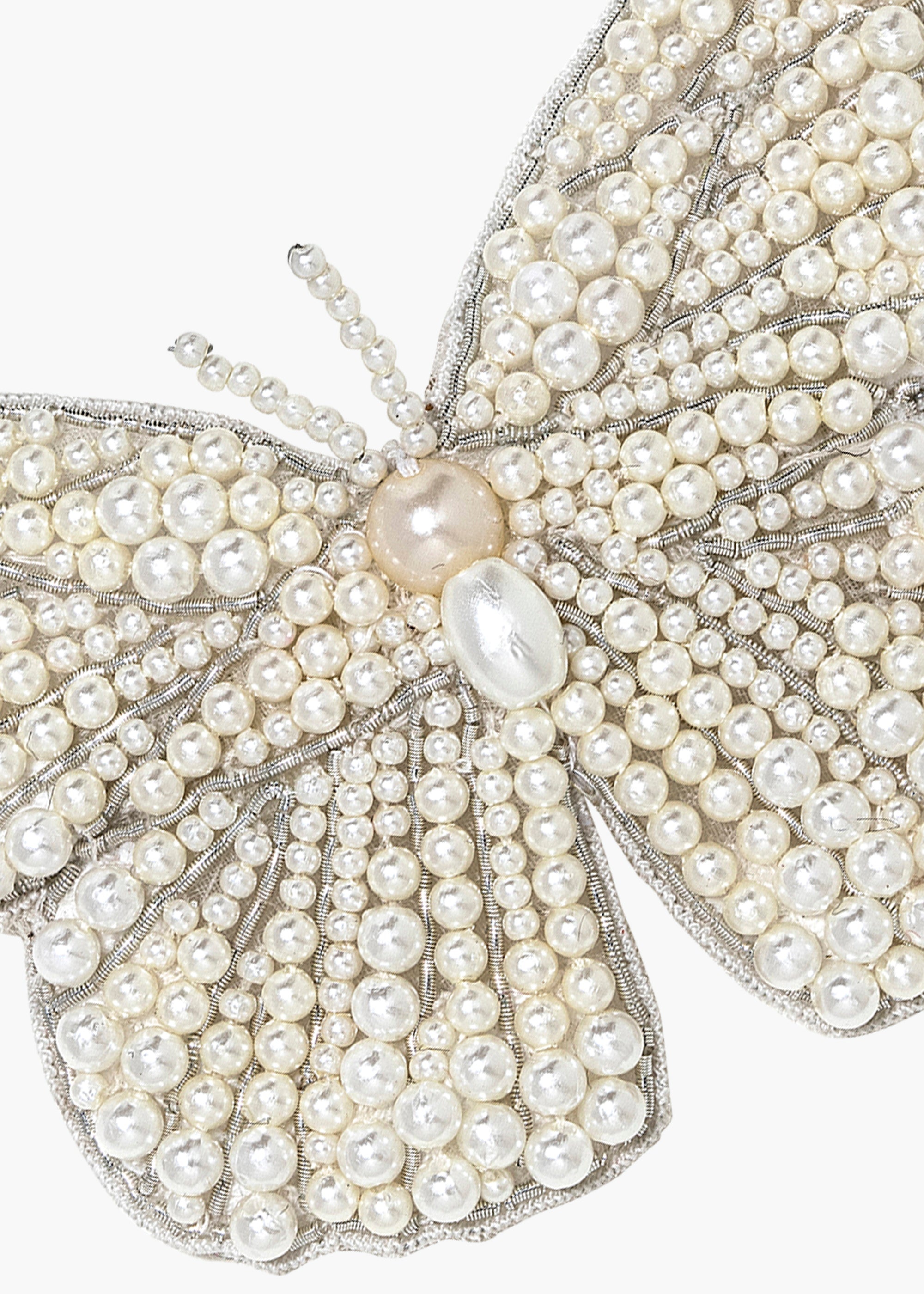 Large Greta Pearl Butterfly Clip - 5