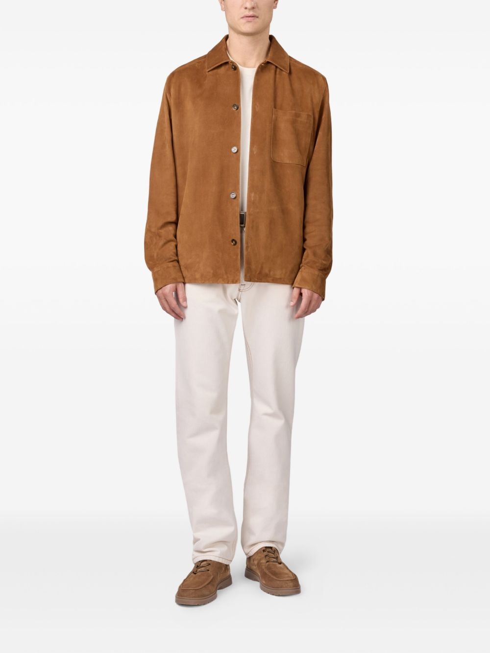 Pashmy suede shirt jacket - 3