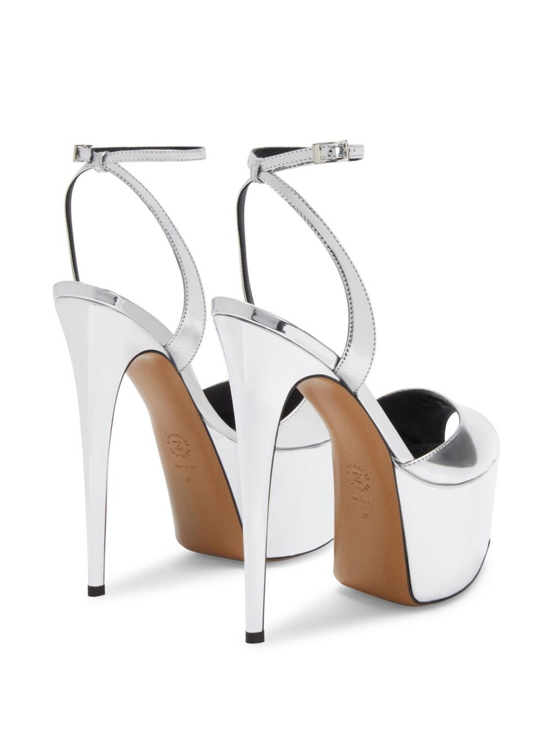 metallic-finish sandals 3
