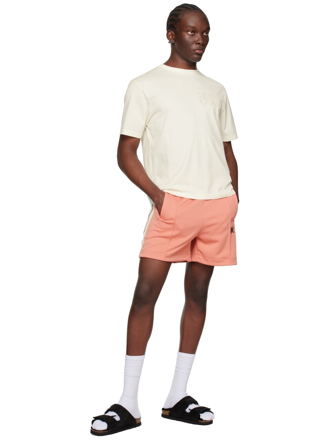 Pink Monogram Shorts - 4
