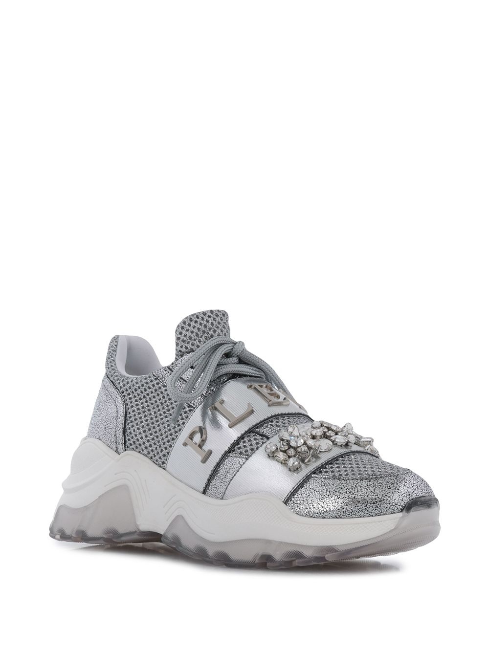 crystal-embellished Runner sneakers - 2