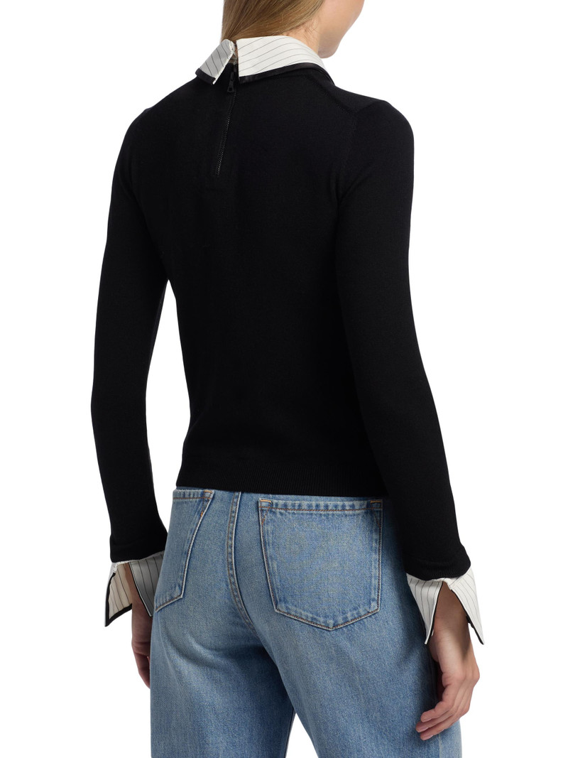 Women's Porla Collared Sweater - Black 5