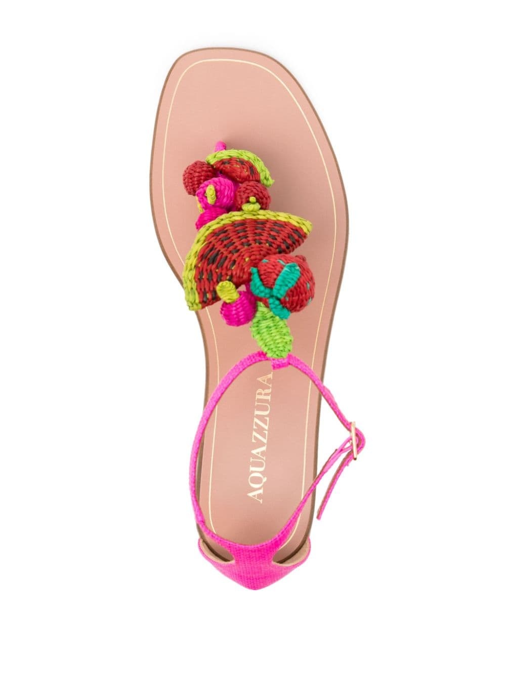 Strawberry Punch woven-embellished sandals - 4