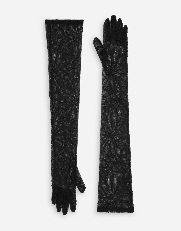 Long lace gloves - 1