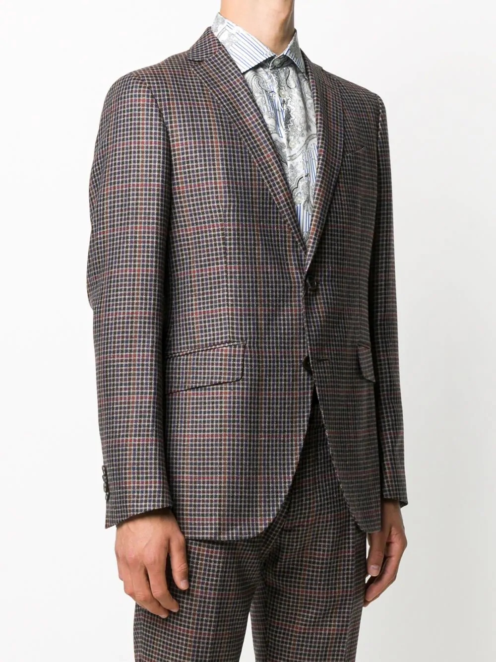 checked blazer - 3