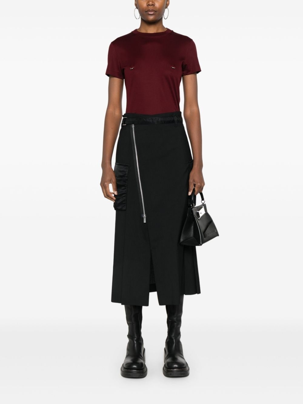 pleated midi skirt - 2