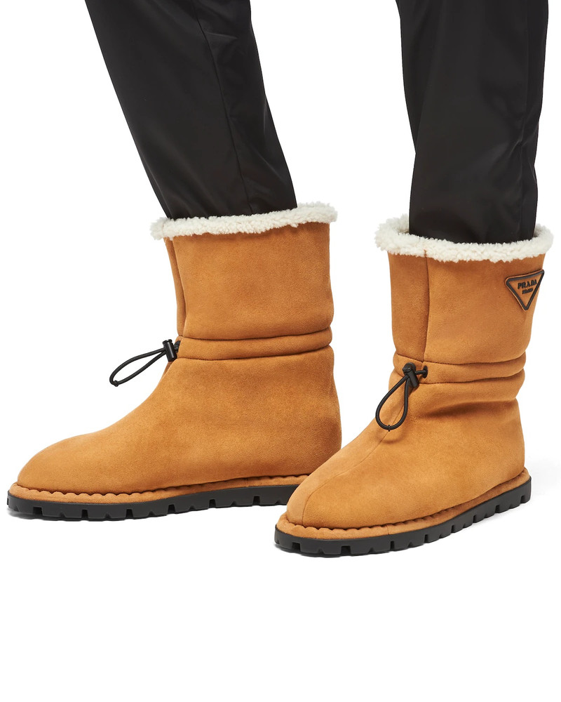 Prada Shearling booties outlook