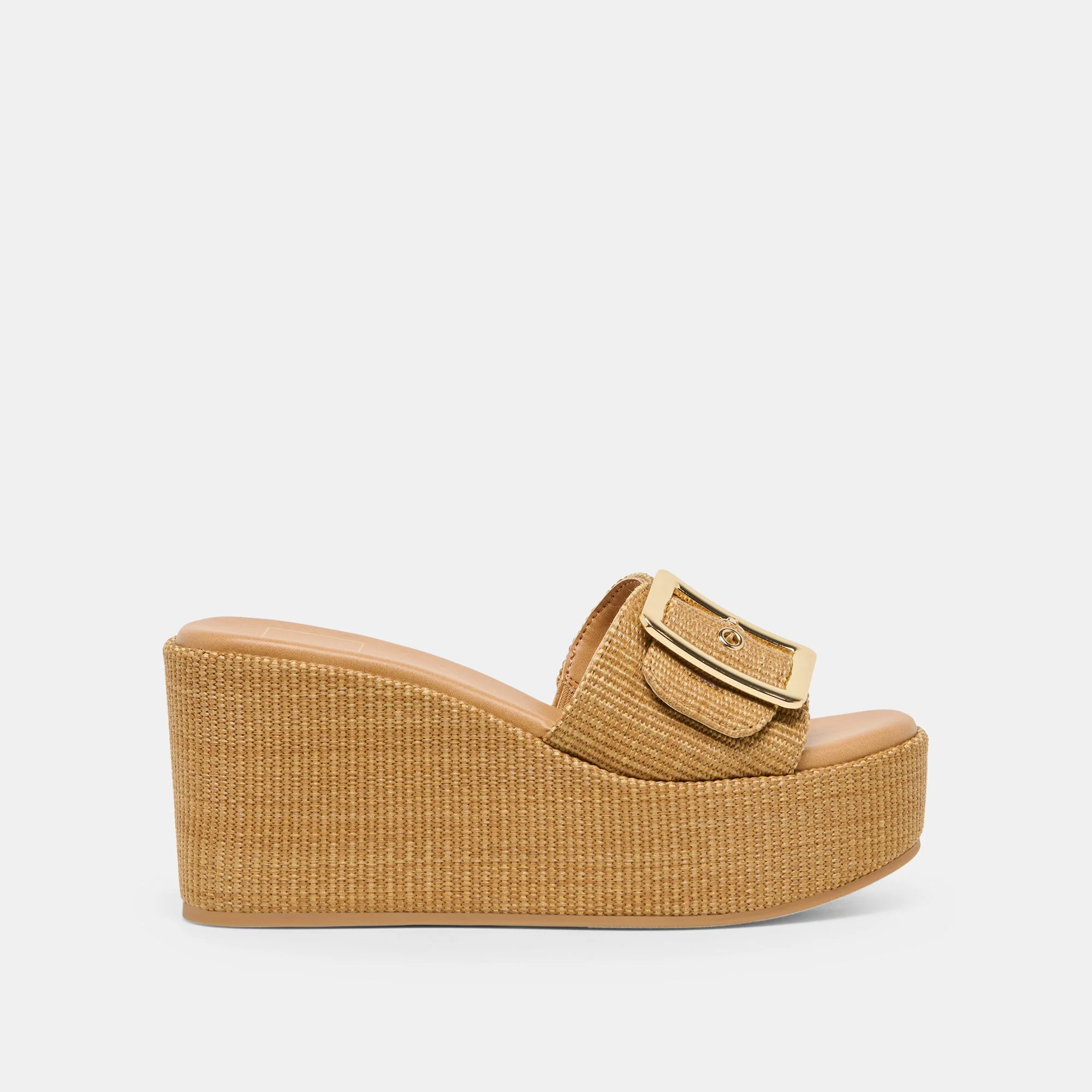 JILIAN WEDGES MOCHA RAFFIA - 1