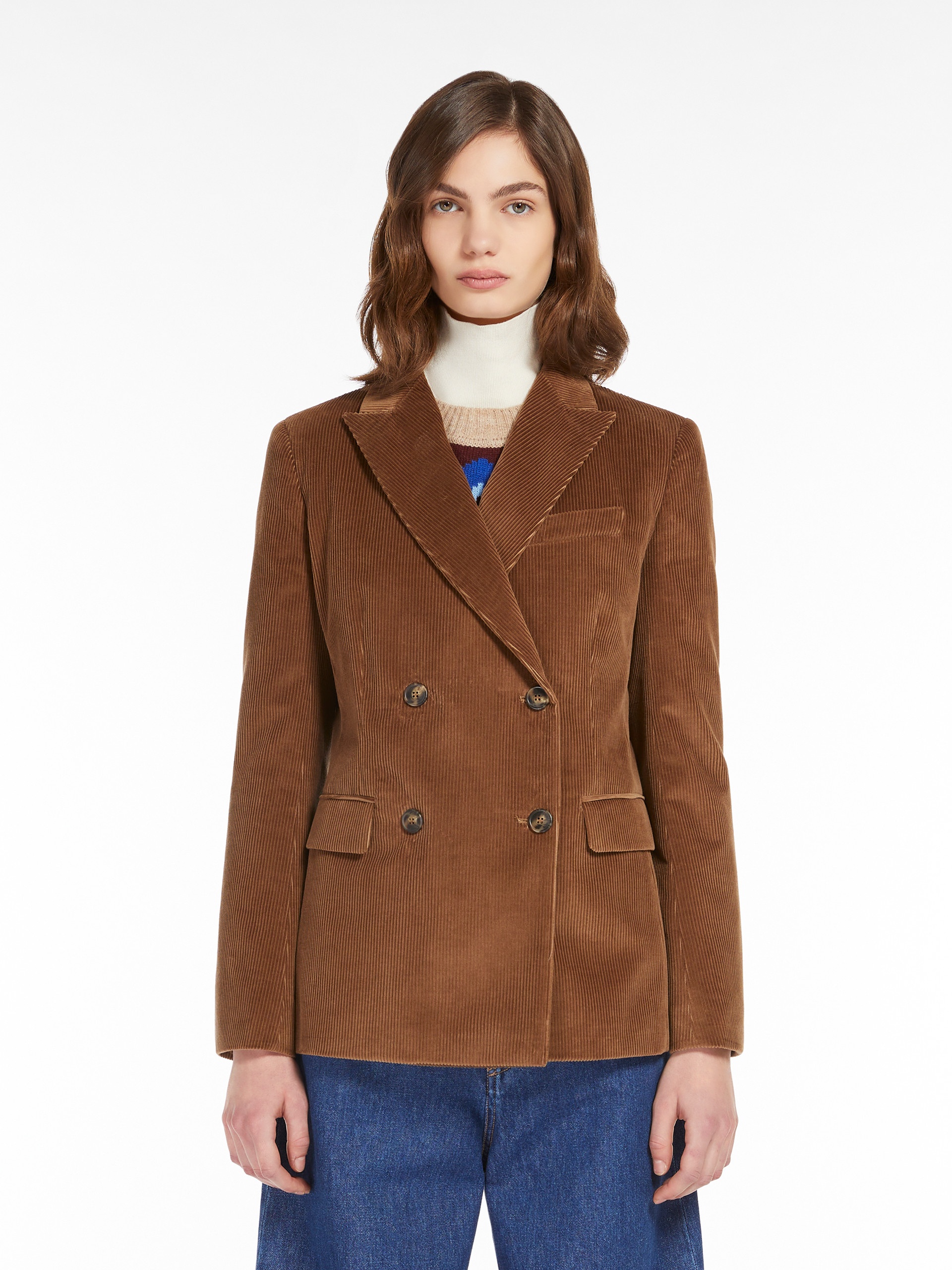 KATANGA Double-breasted velvet blazer - 3