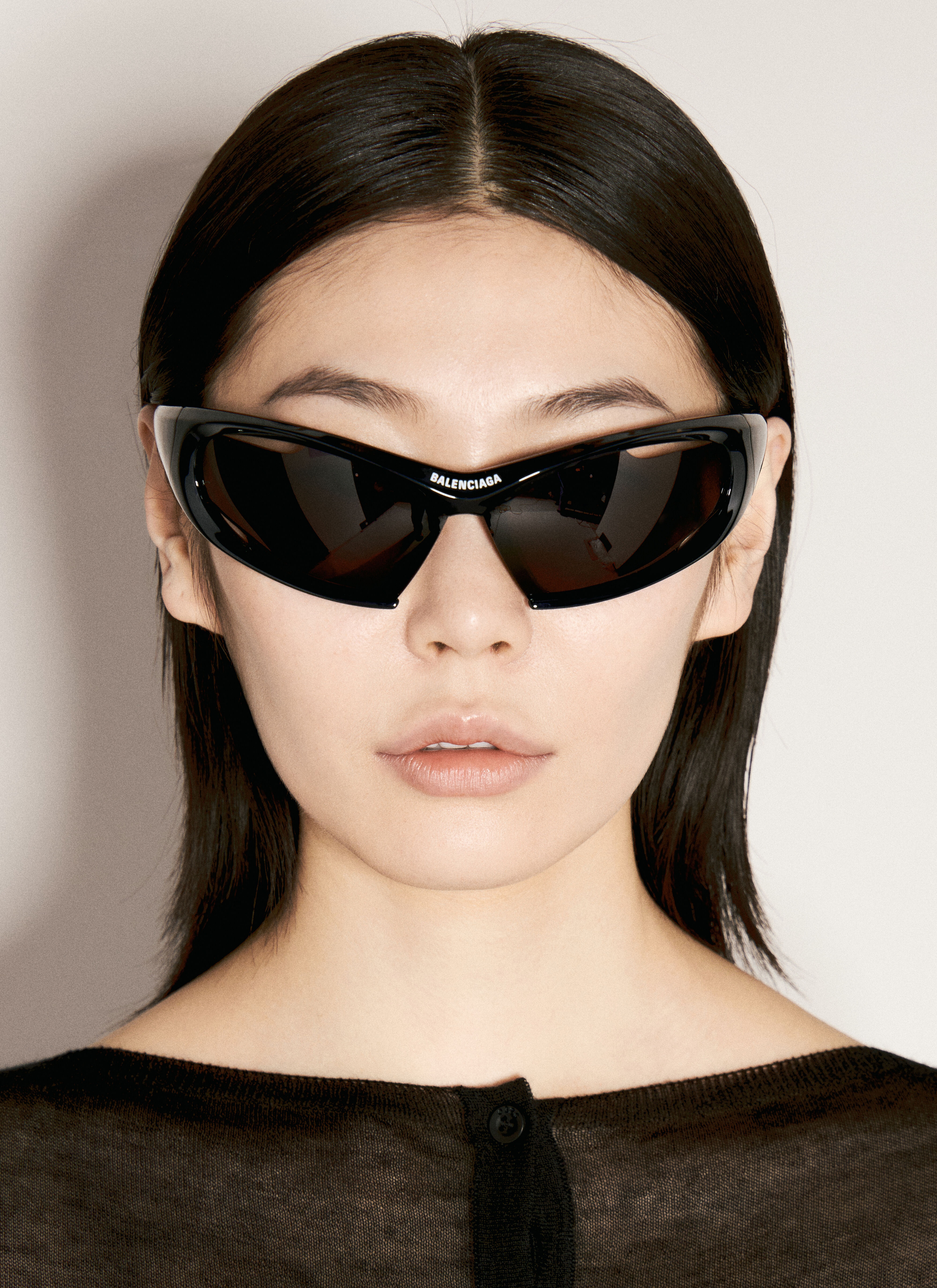 BALENCIAGA Dynamo Rectangle Sunglasses | lncc | REVERSIBLE