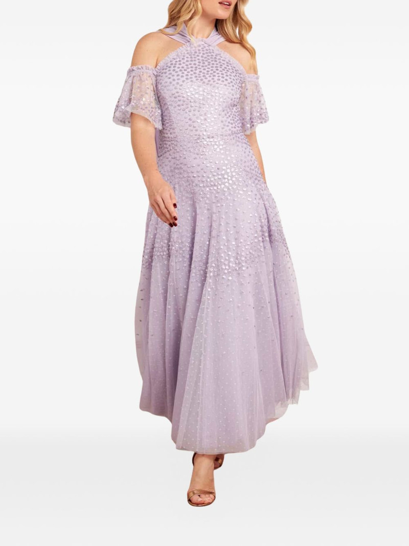 Needle & Thread scallop halterneck gown maxi dress outlook