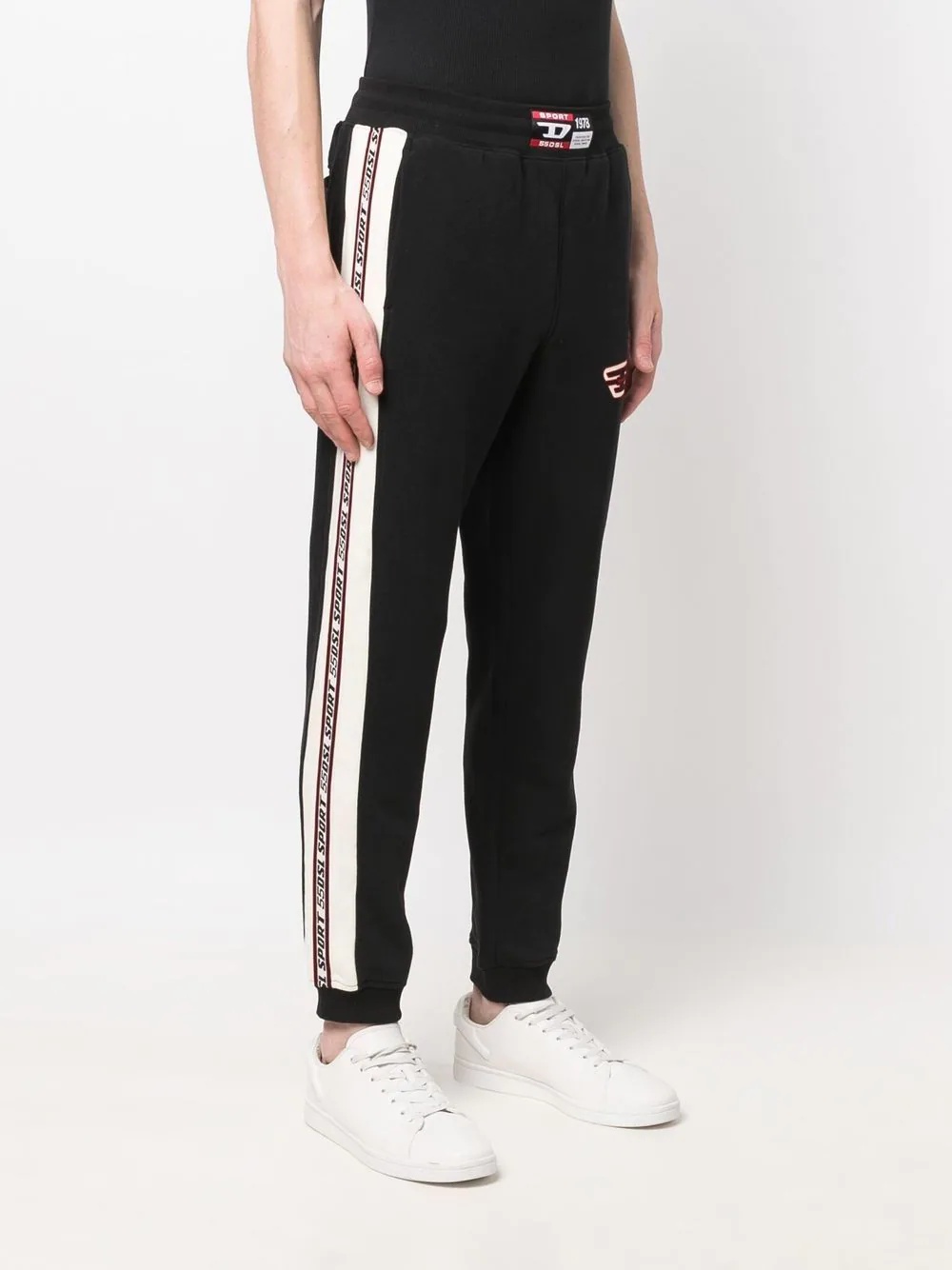 logo-patch performance track pants - 3