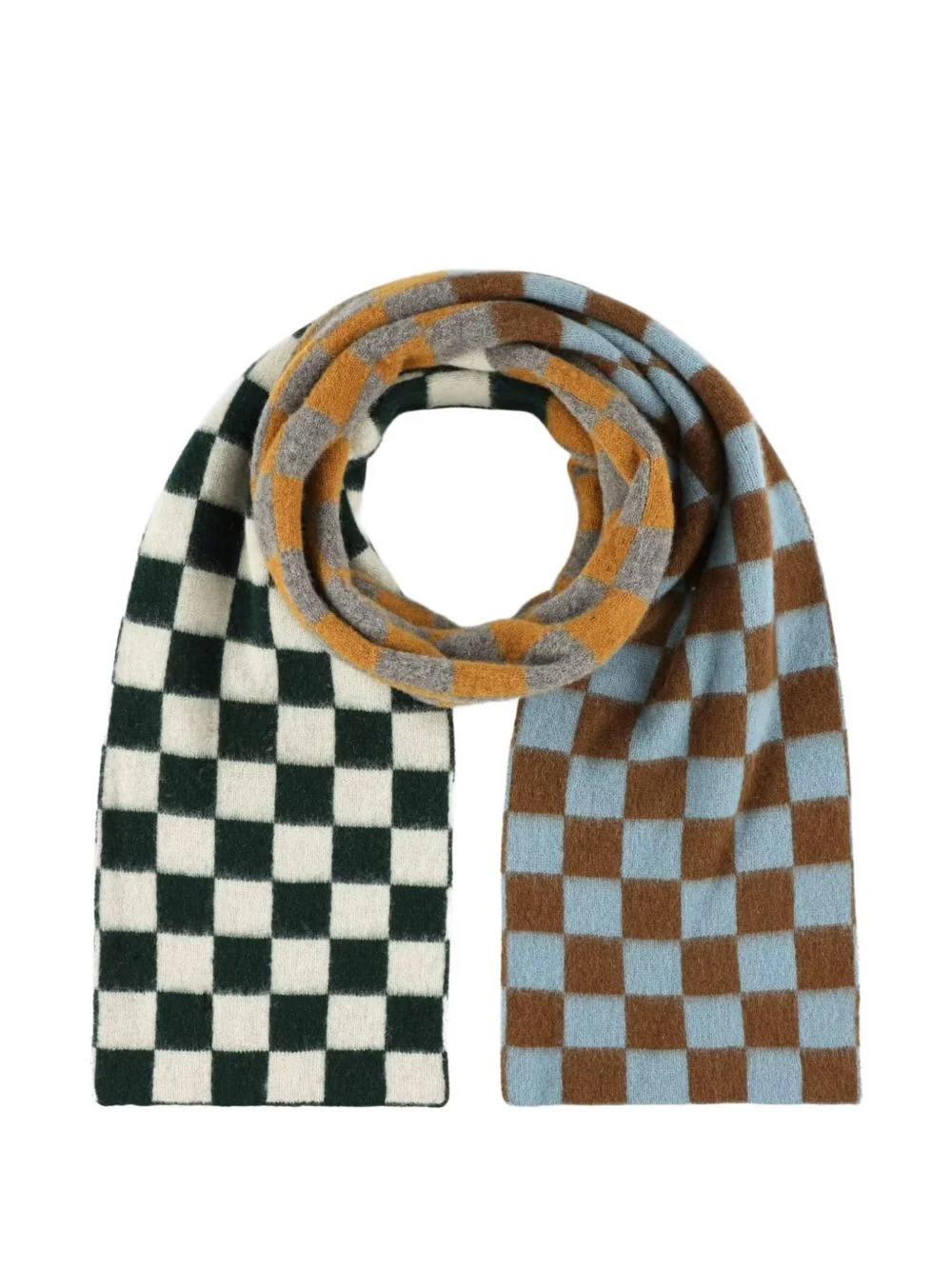 Coscmic Checkerboard wool scarf - 1