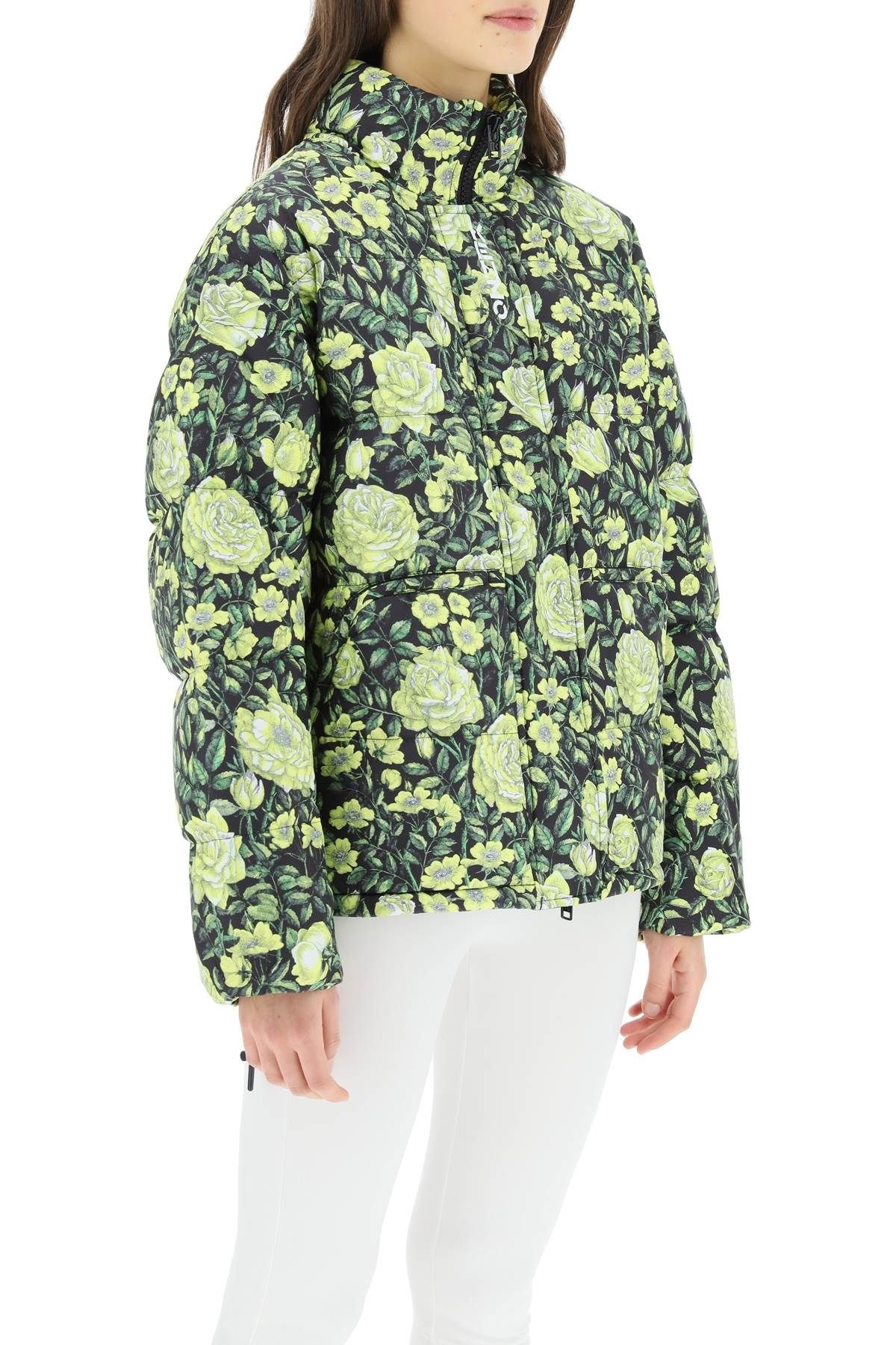 BOTANICAL ROSE SHORT DOWN JACKET - 3