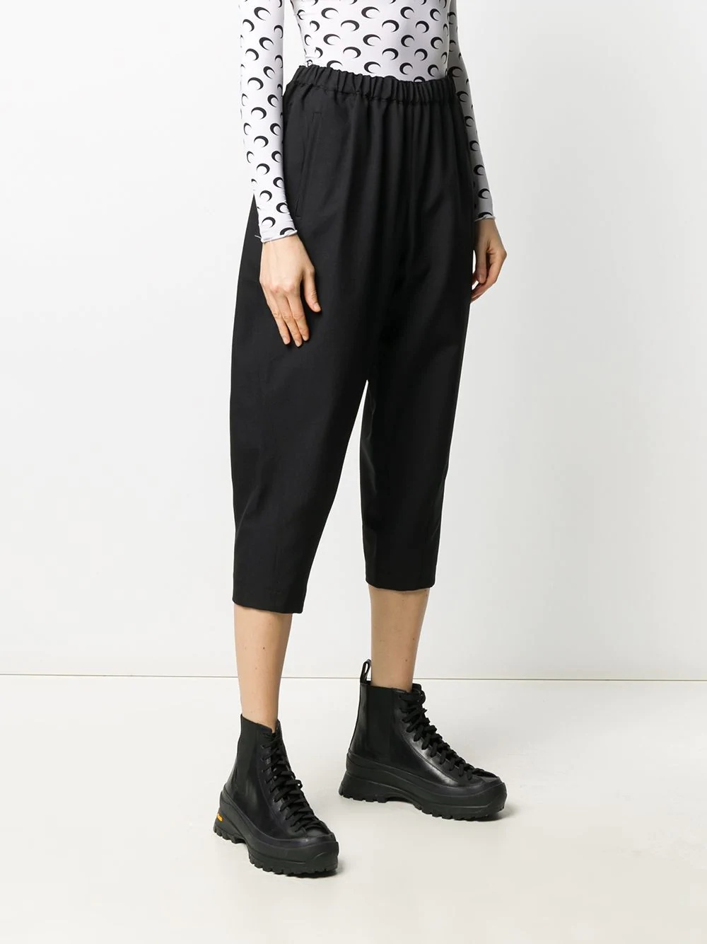 cropped tapered trousers - 3