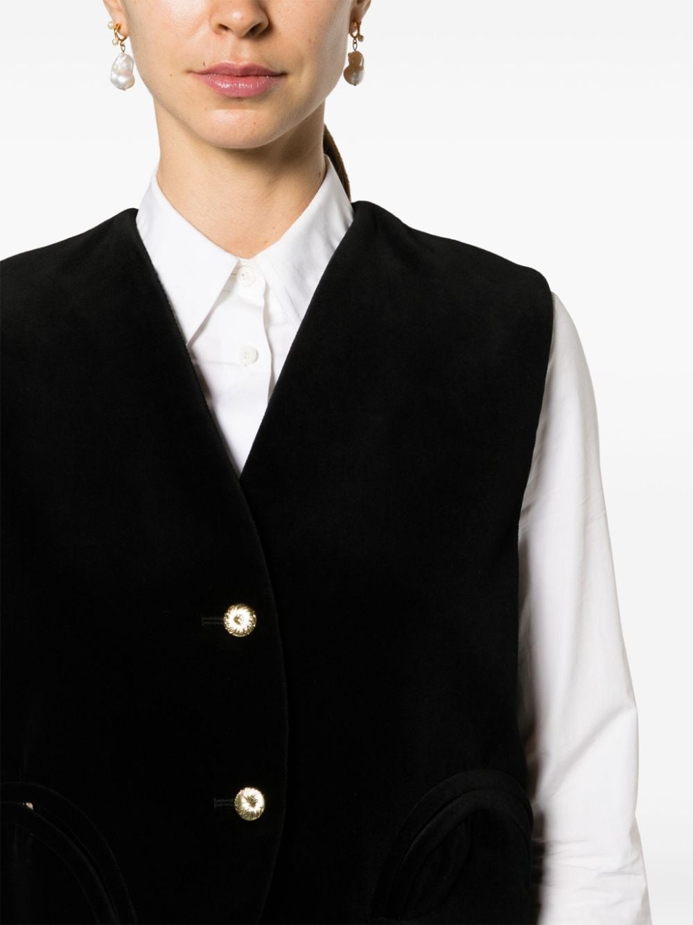 Jealousy Gliss velvet waistcoat - 5