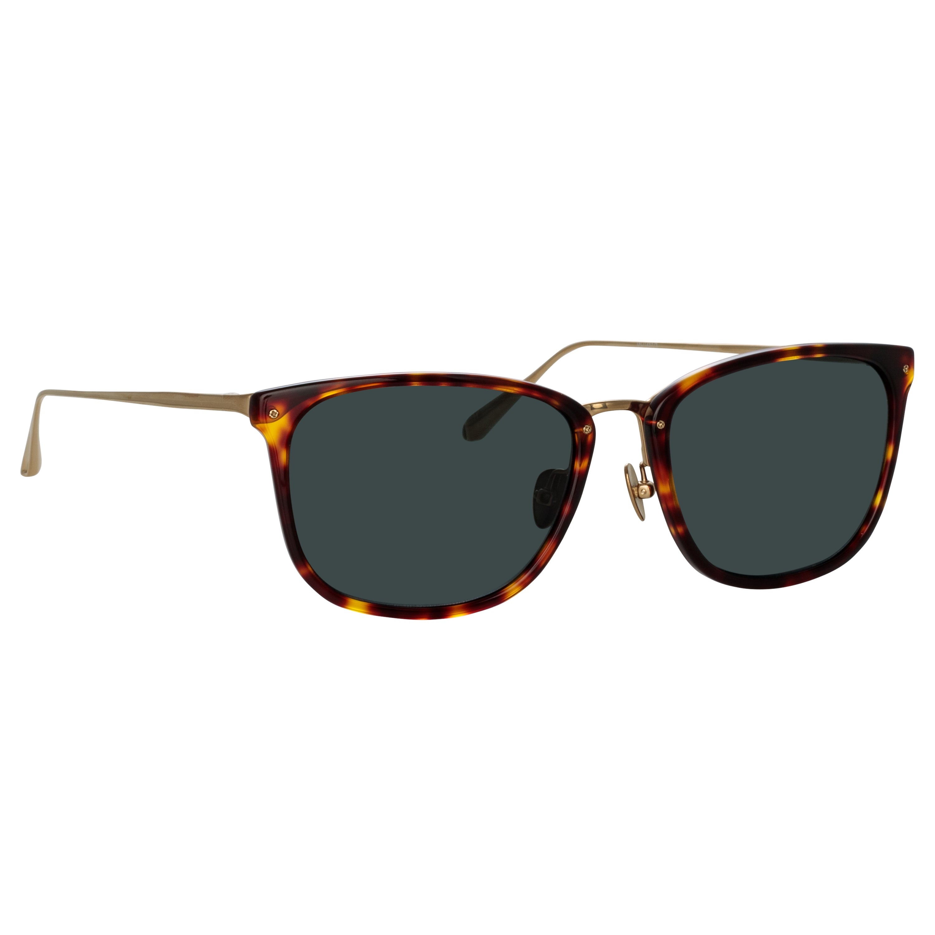 CASSIN D-FRAME SUNGLASSES IN TORTOISESHELL - 2