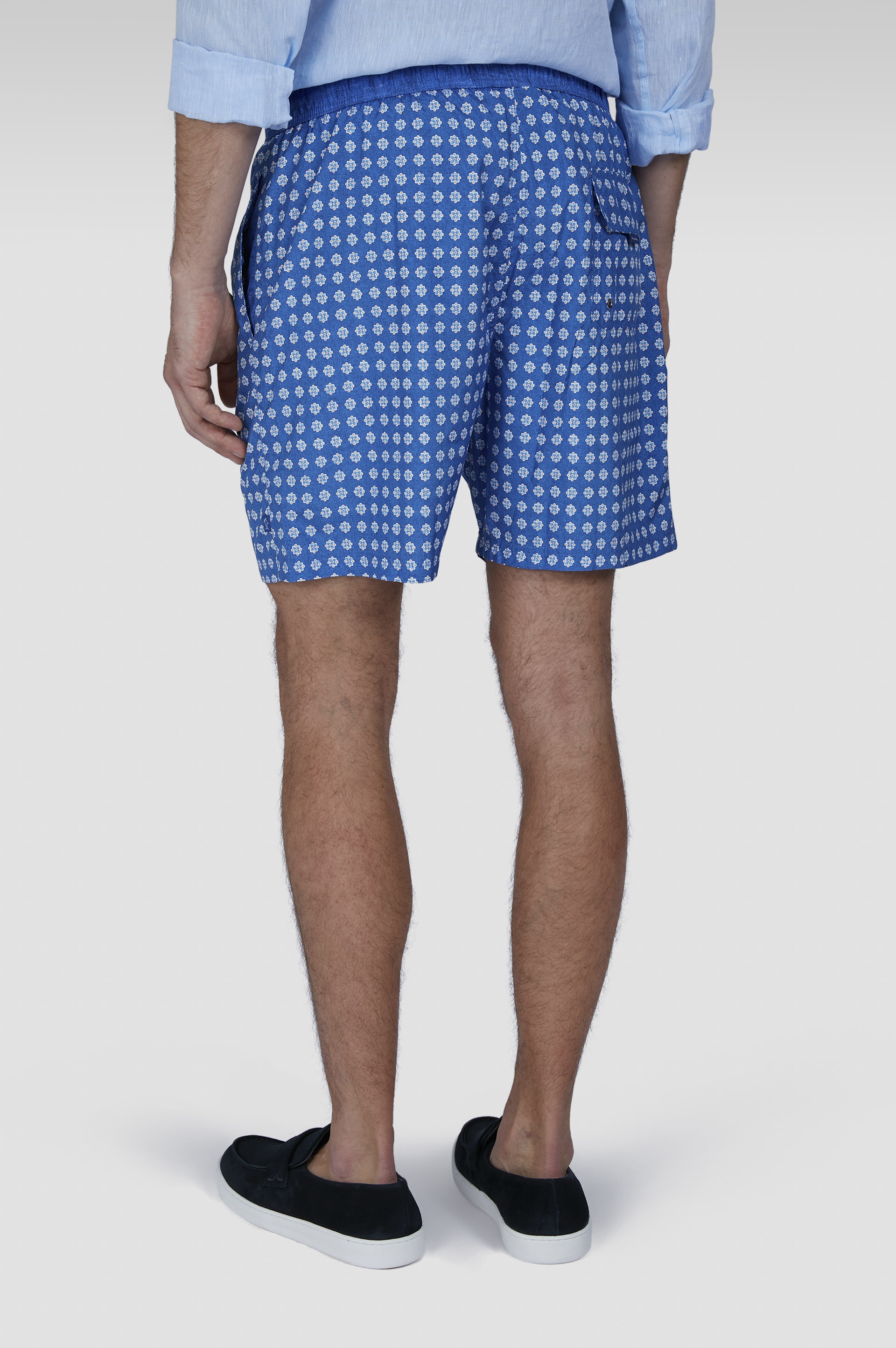 SWIM SHORTS WITH ALLOVER MICRO-PRINT - 3