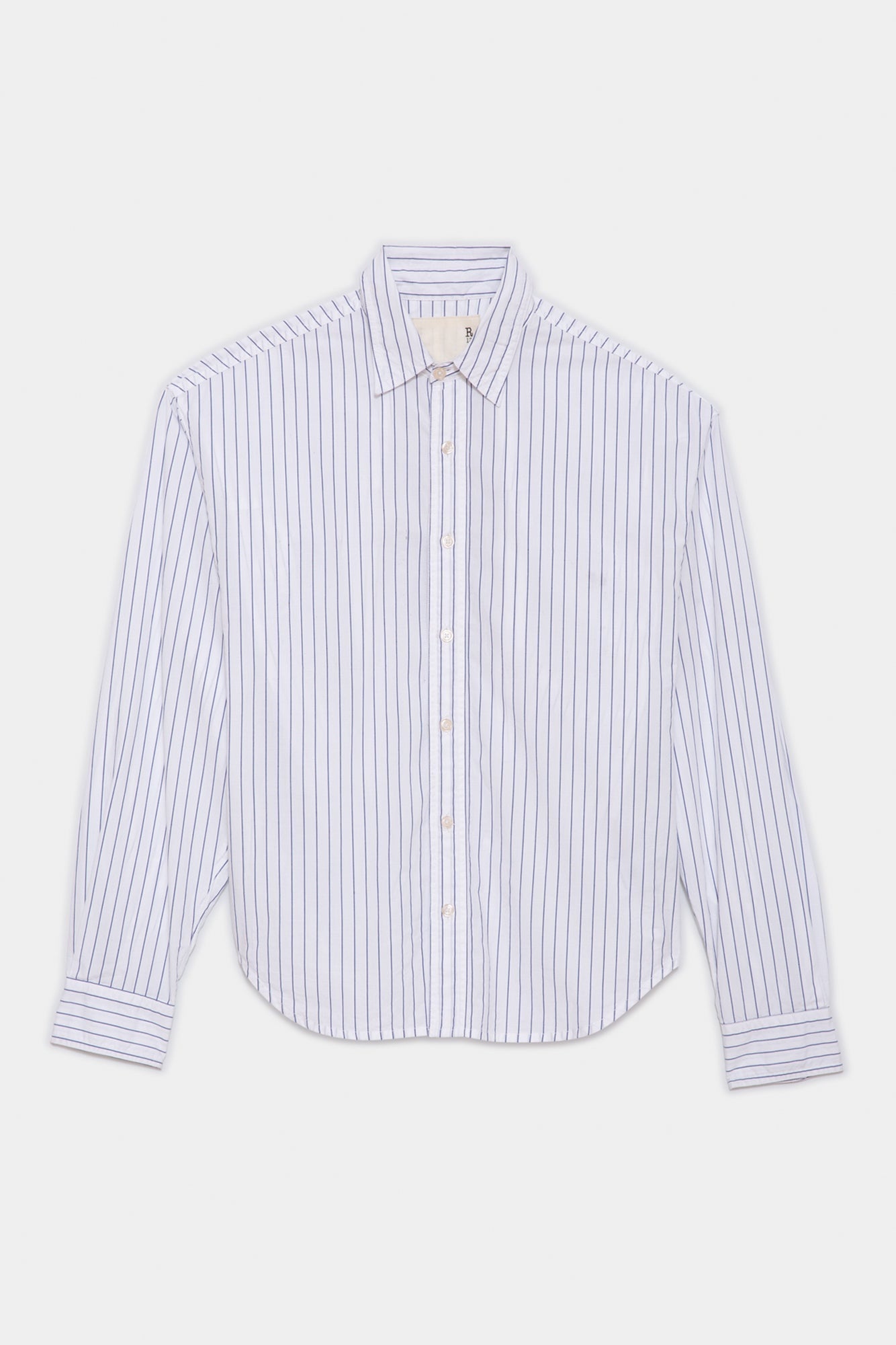 DOLMAN SLEEVE SHIRT - ROYAL BLUE WIDE PINSTRIPE | R13 - 1