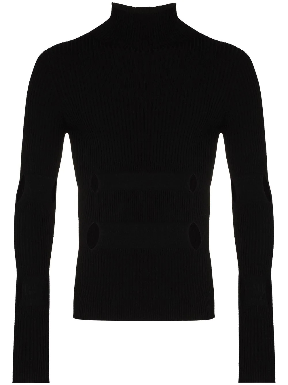 Leif cutout ribbed-knit jumper - 1