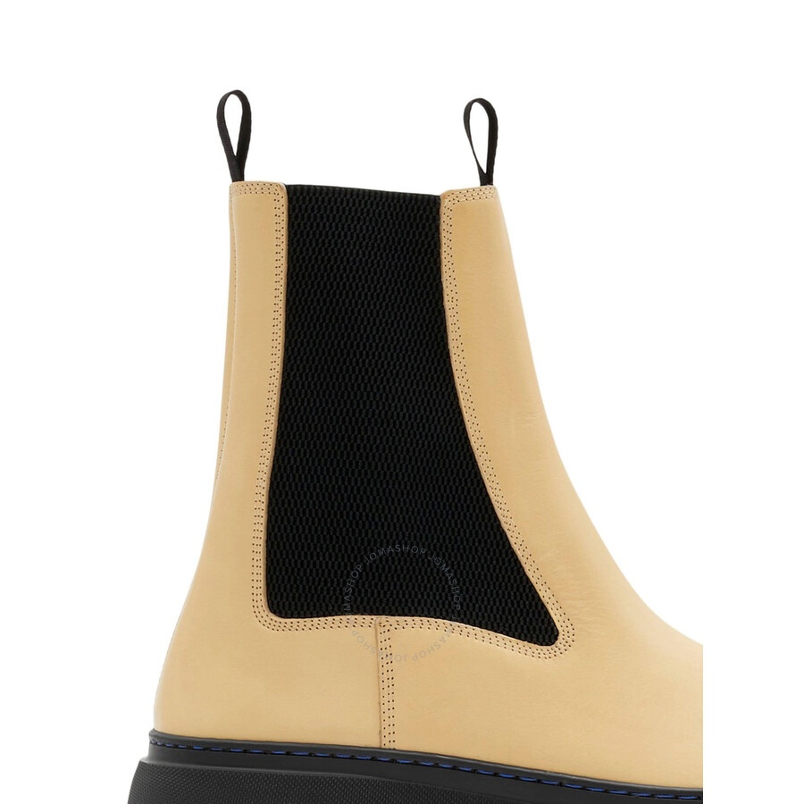 Burberry Creeper Chelsea Leather Boots - 5