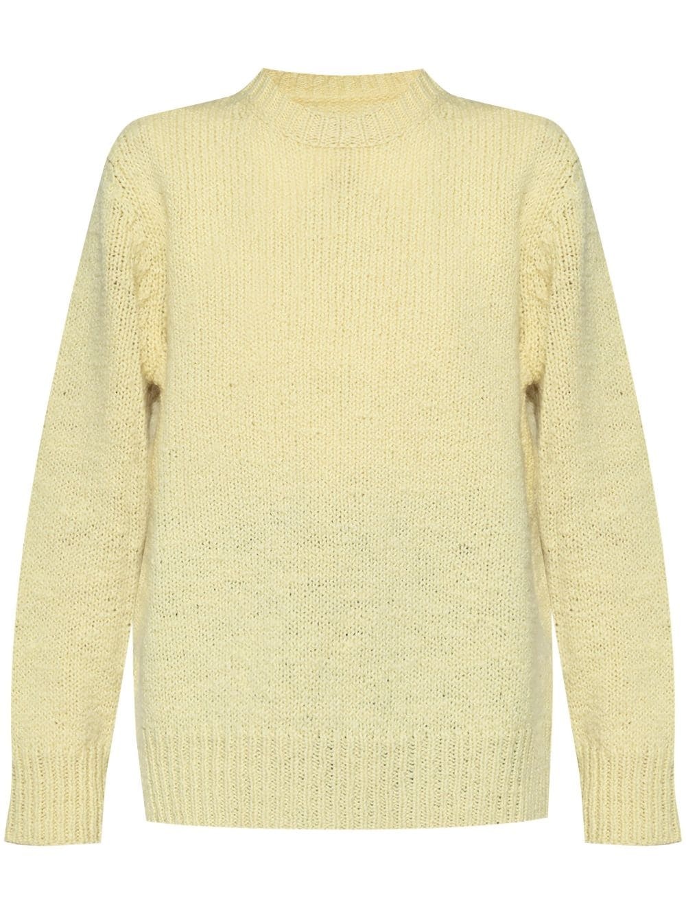 knitted wool jumper - 1